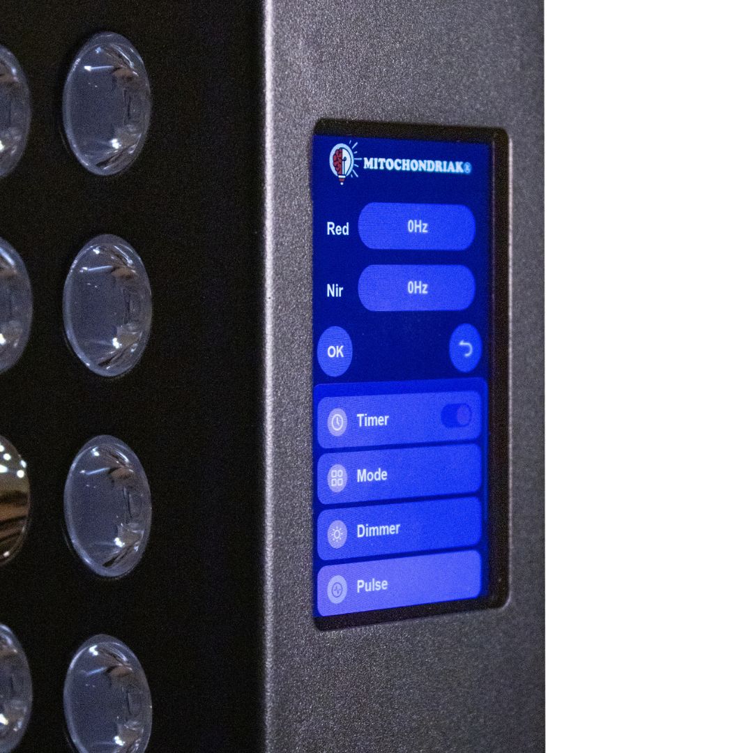 Dotykový displej Mitochondriak, bezdrátová synchronizace dvou panelů
