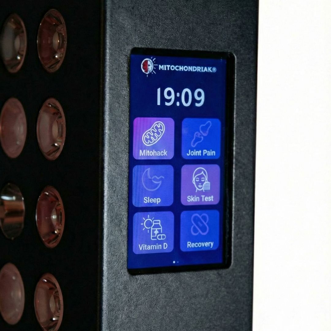 Dotykový displej Mitochondriak, přednastavené programy